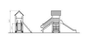 7-B-BIG House with slide and networking