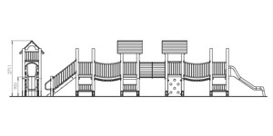 Detské ihriská, 122-12-MIDI Kombinovaná zostava