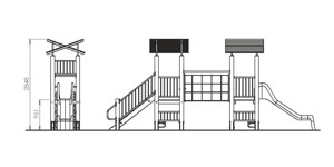 Detské ihriská, 122-32-MIDI Kombinovaná zostava