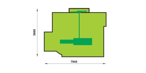 122-MIDI-KB-IR House with slide and swing