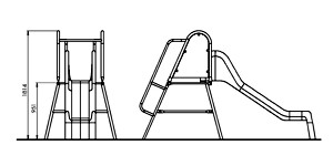 66-A Slider with stairs - straight